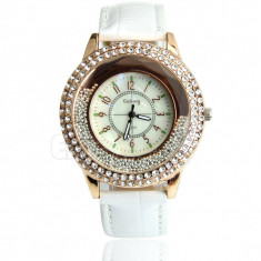 Ceas - DAMA, GoGOEY, Crystal Dial Quartz Analog Luxury Wrist Watch foto
