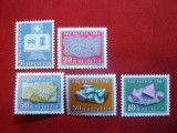 Serie Minerale - 1961 Elvetia , 5 valori, Nestampilat