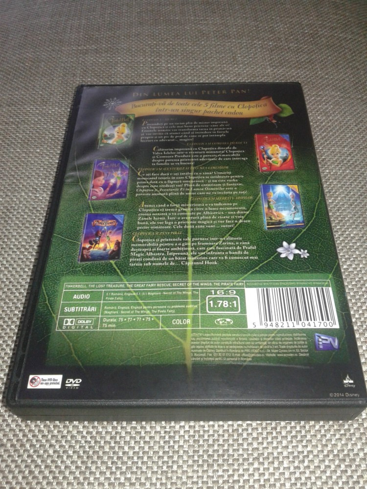 Degetica - Tinker Bell - Disney - colectie 5 DVD dublate limba romana,  disney pictures | Okazii.ro