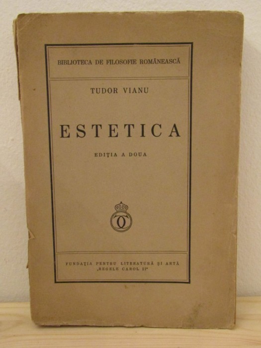 TUDOR VIANU -ESTETICA