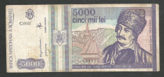 ROMANIA 5000 5.000 LEI 1993 [12] foto