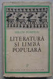 Miron Pompiliu - Literatura si Limba Populara