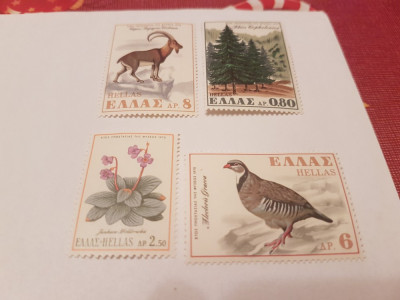 grecia 1970 fauna-flora/ serie MNH foto