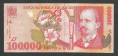 ROMANIA 100000 100.000 LEI 1998 [5] XF + foto