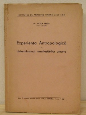 DrVictor Preda - Experienta Antropologica foto