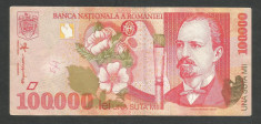 ROMANIA 100000 100.000 LEI 1998 [11] VF foto