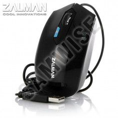 Mouse Zalman ZM-M130C Black, 2400 dpi, Wired, USB....NOU CU GARANTIE 12 LUNI !! foto