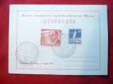 Carte Postala Hamburg- Gastwirts Messe 1957 stampila speciala Gastronomie Nordic, Circulata, Printata