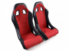Set scaune auto sport rosu DP035 - SSA49249 foto