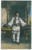 3714 - ETHNIC, Vegetable seller - old postcard, CENSOR - used - 1918, Circulata, Printata