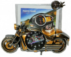 Ceas Motocicleta 3D cu Rama Foto foto