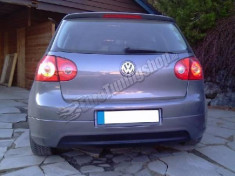 Prelungire bara spate GOLF V GTI EDITION 30 fara iesire pentru evacuare, din plastic ABS pentru VW Golf 5 - PBS66427 foto