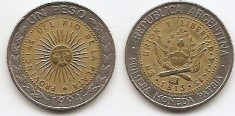 Argentina 1994 - 1 Peso bimetal foto