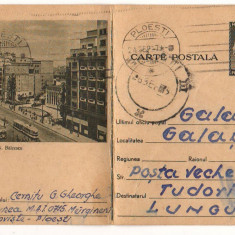 CPI (B8070) CARTE POSTALA - BUCURESTI. Bd. NICOLAE BALCESCU, TRAMVAI