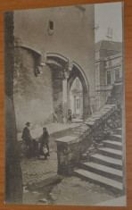 SIBIU Hermannstadt Nagyszeben Pempflingergasse - Pasajul scarilor circulata 1910 foto