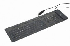 Tastatura flexibila Gembird KB-109F-B foto