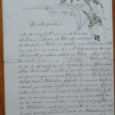 Scrisoare a lui Ion Maxim , Sibiu , 1889