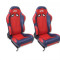 Set scaune auto sport rosu cu negru SCERSE113-114 - SSA49263