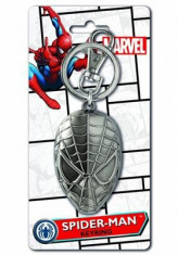 Brelocuri Marvel Men&amp;#039;s Spiderman Head Pewter Key Ring foto