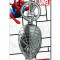 Brelocuri Marvel Men&#039;s Spiderman Head Pewter Key Ring