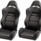 Set scaune auto sport negru DP023 - SSA49125