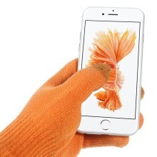 Manusi iarna Touchscreen Sensitive iGlove 3 Tip (atingere in 3 puncte) marime universala portocalii foto