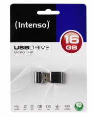Stick USB 2.0 Intenso Micro Line 16GB Negru foto