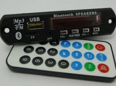 Modul mp3 cu slot pentru SD Card USB Radio FM Bluetooth telecomanda foto