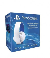 Sony Official Gold Wireless Headset 2.0 White Ps4 foto