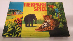 Joc vechi german vintage din 1975 Tierpark Spiel Animal Park Zoo foto