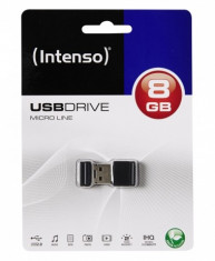 Stick USB 2.0 Intenso Micro Line 8GB Negru foto