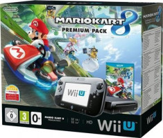Consola Nintendo Wii U Black Cu Mario Kart 8 foto