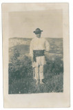 3726 - ETHNIC man - old postcard, real PHOTO - unused, Necirculata, Fotografie