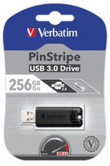 Verbatim PinStripe 256GB 256Giga Bites USB 3.0 Negru memorii flash USB foto