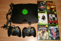 XBox Classic 2 Controllere si 6 Jocuri foto