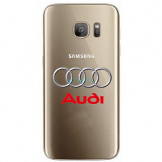 Husa silicon Samsung Galaxy Note 5 logo Audi foto