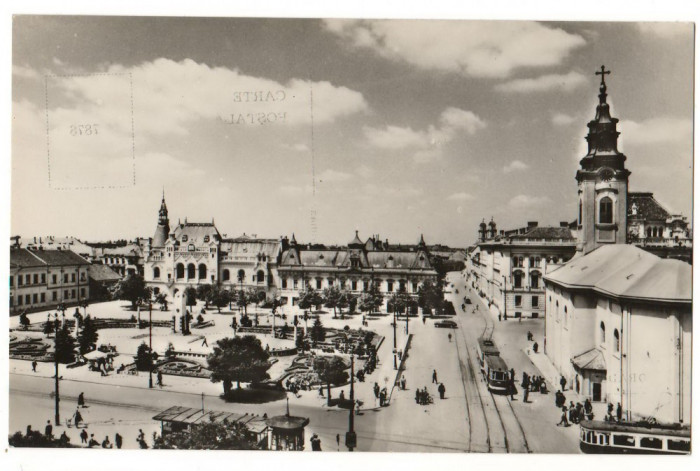 CPI (B8095) CARTE POSTALA - ORADEA. PIATA VICTORIEI