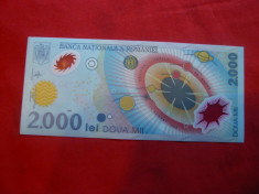 Bancnota 2000 lei 2000 , necirculata , plastic foto