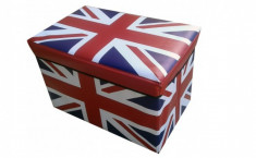 Taburet-cutie pentru depozitare England foto