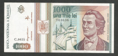 ROMANIA 1000 1.000 LEI 1993 [02] XF++ a UNC foto