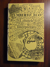 Limitele interpretarii - Umberto Eco (1996) foto