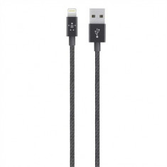 Cablu Belkin MIXIT Metallic Lightning - USB 1.2m Negru foto
