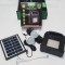 Kit Panou Solar 2 Becuri incarcare telefon Radio USB MP3 lanterna lampa GD8052