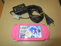 PSP Modat + card 16Gb 60Jocuri + incarcator ,perfect functional, poze reale, foto