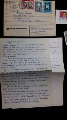 URSS - TIMBRE VECHI - PLIC CIRCULAT SI CORESPONDENTA CU FILATELIST DIN URSS foto