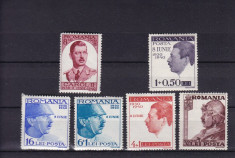 ROMANIA 1940 LP 139 CAROL II 10 ANI DE DOMNIE SERIE MNH, LOT 0 RO foto