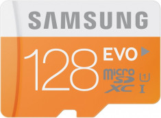 Card microSDHC cu adaptor Samsung 128GB microSDHC EVO Class 10 foto
