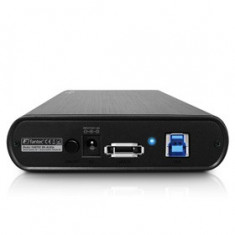 Enclosure Fantec DB-ALU3e, 3.5&amp;quot;&amp;quot; SATA, USB 3.0, eSATA, Negru foto