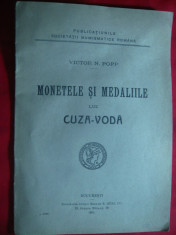 V.N.Popp - Monetele si Medaliile lui Cuza-Voda 1925 -Prima Ed. Gobl si Fiii foto