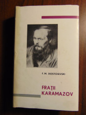 Fratii Karamazov - F. M. Dostoievski (1965) Editie de lux, pe foita (1048 pg) foto